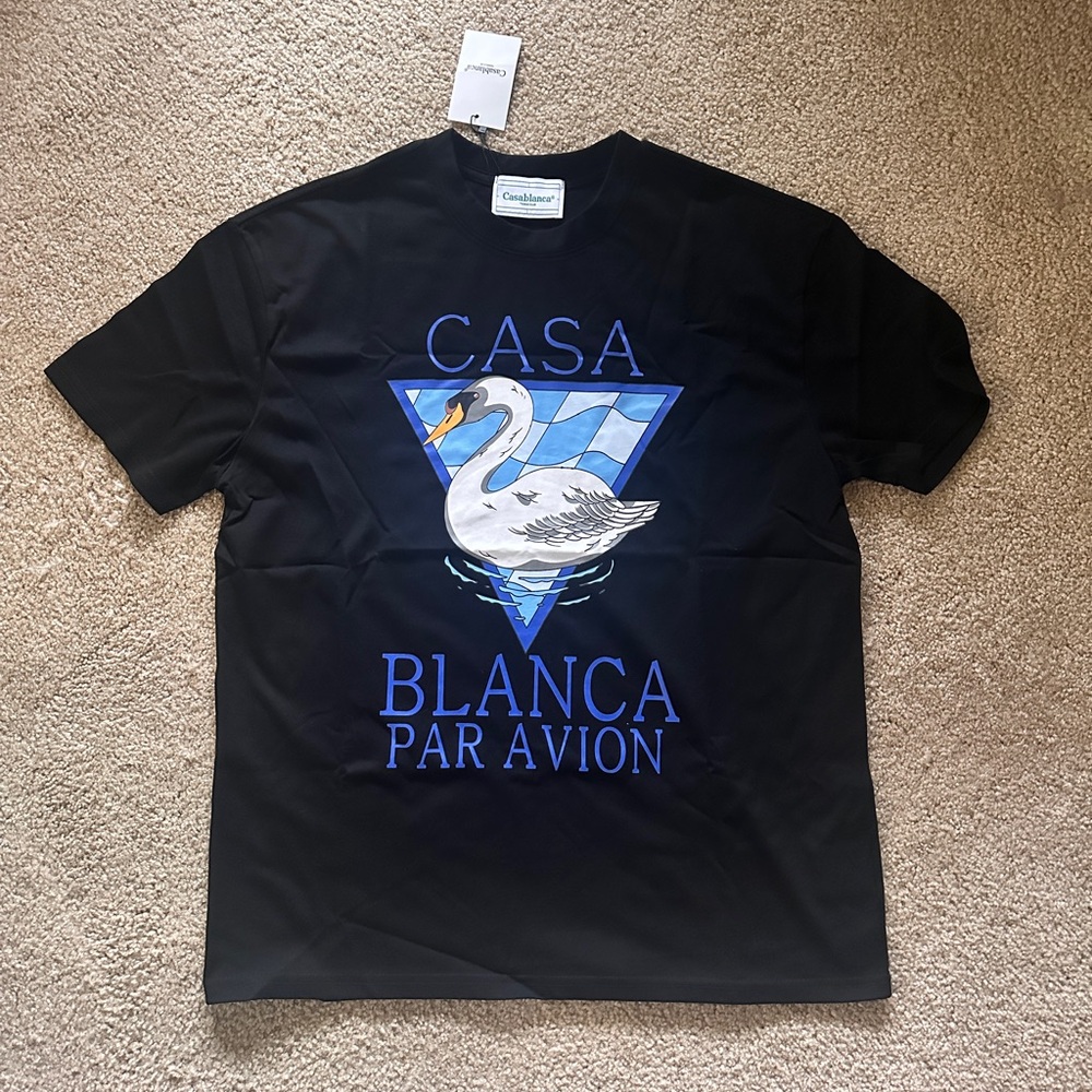 CASABLANCA MENS BLACK (XL) GRAPHIC T-SHIRT